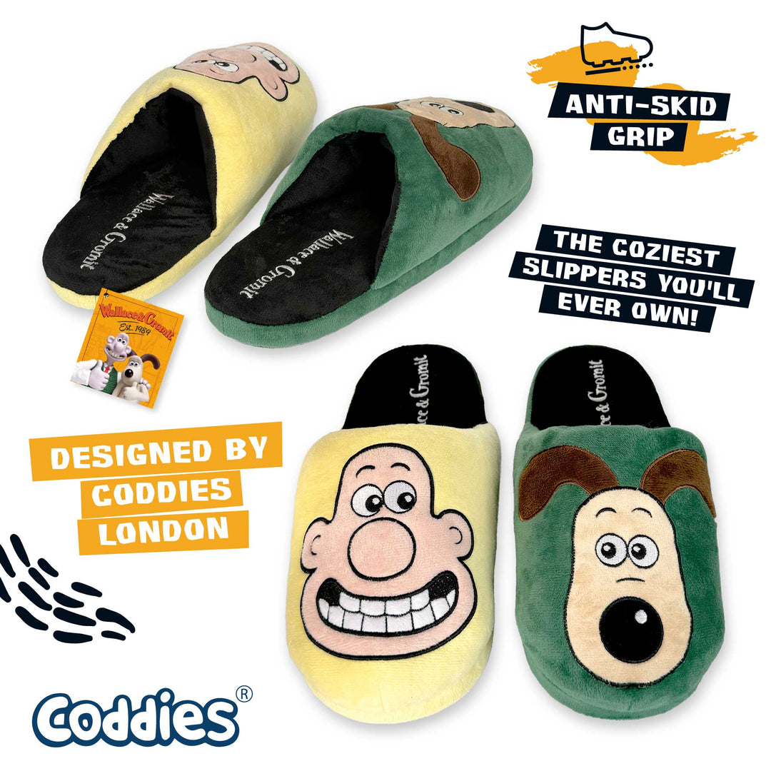Coddies Wallace &amp; Gromit House Slippers