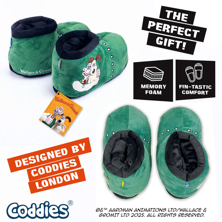 Coddies Wallace &amp; Gromit Boot Slippers