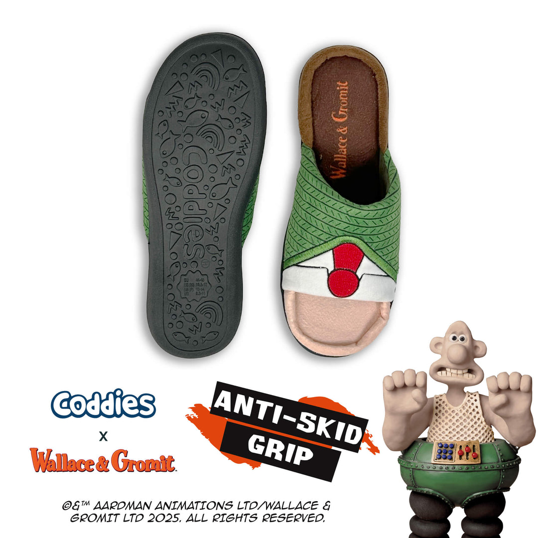 Coddies Wallace and Gromit Sweater Slippers