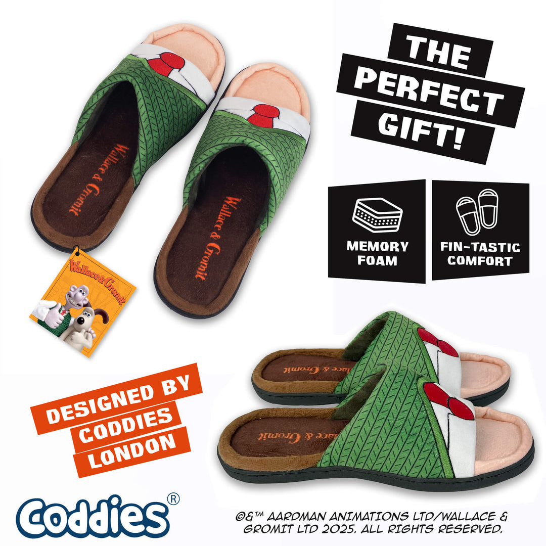Coddies Wallace and Gromit Sweater Slippers