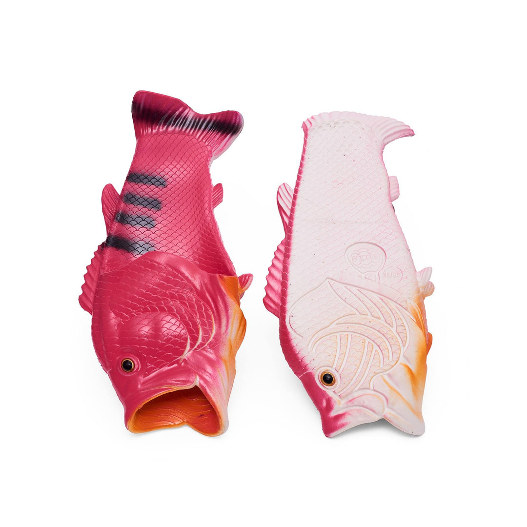 Coddies Pink Salmon Fish Flip Flops, fish shoes, fish slippers, bass slippers, fish shoes, funny shoes, fishing gift, christmas gift, fish flop secret santa
